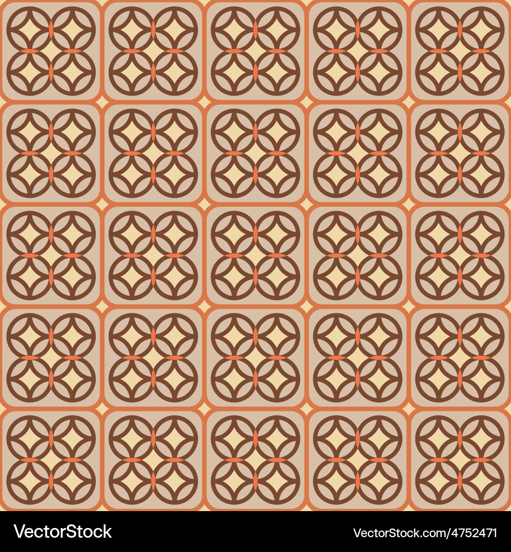 Retro seamless pattern vector image