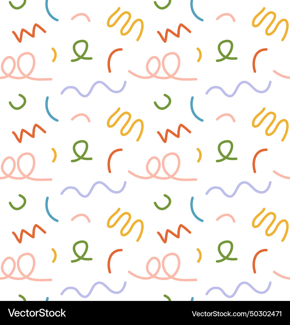 Seamless pattern of abstract lines Seamless pattern of abstract lines vector image