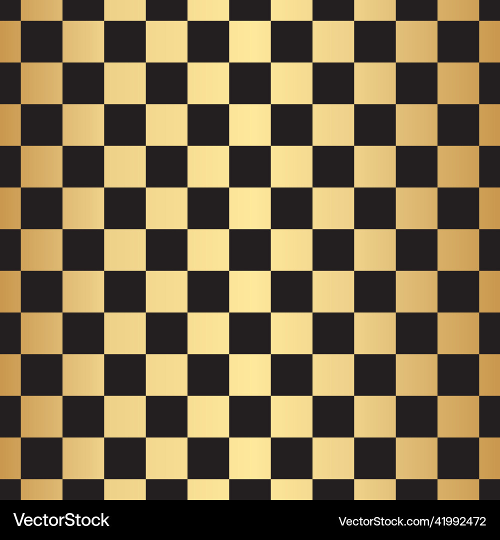 Black and gold checkered pattern background Black and gold checkered pattern background Vector Image