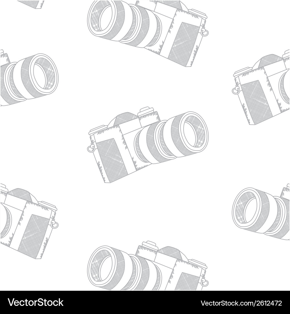 Camera pattern vector image
