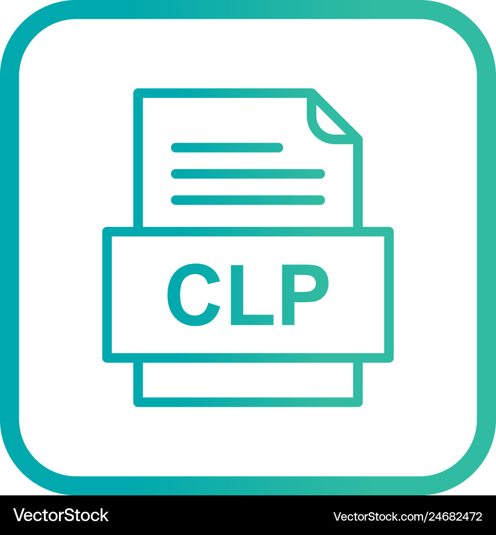 Clp file document icon Vector Image