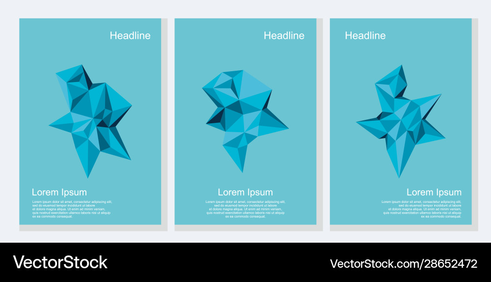 Modern geometry polygons design art for template Modern geometry polygons design art for template vector image