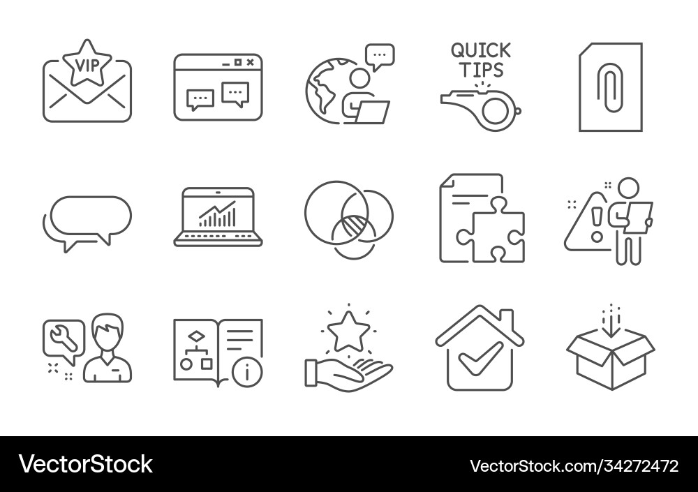 Repairman browser window and get box icons set Repairman browser window and get box icons set vector image