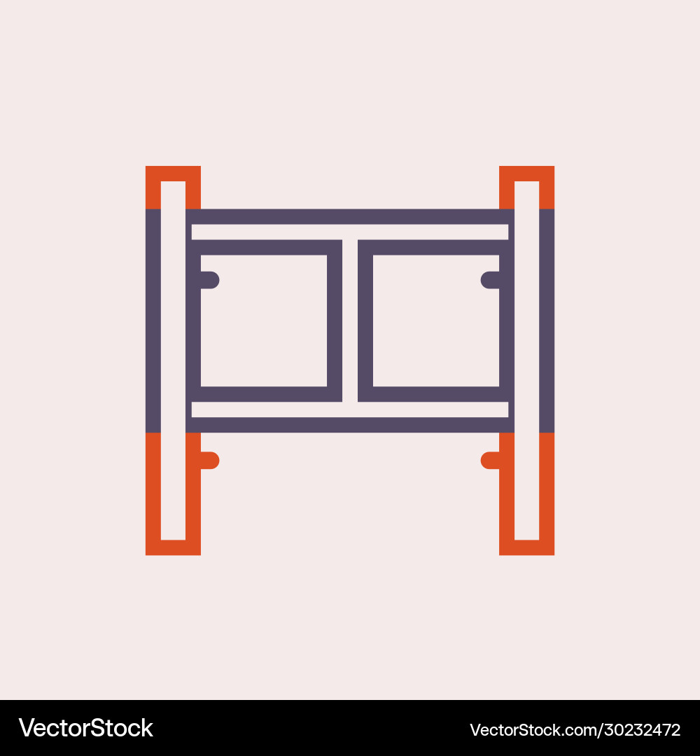 Scaffolding frame icon Scaffolding frame icon Vector Image