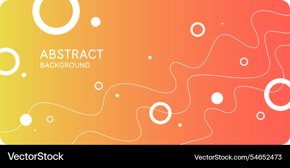 Abstract composition with dynamic and geometric vector image