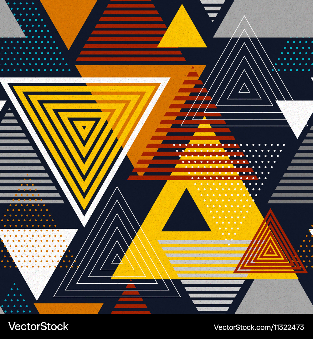 Abstract hipster polygon triangle background vector image