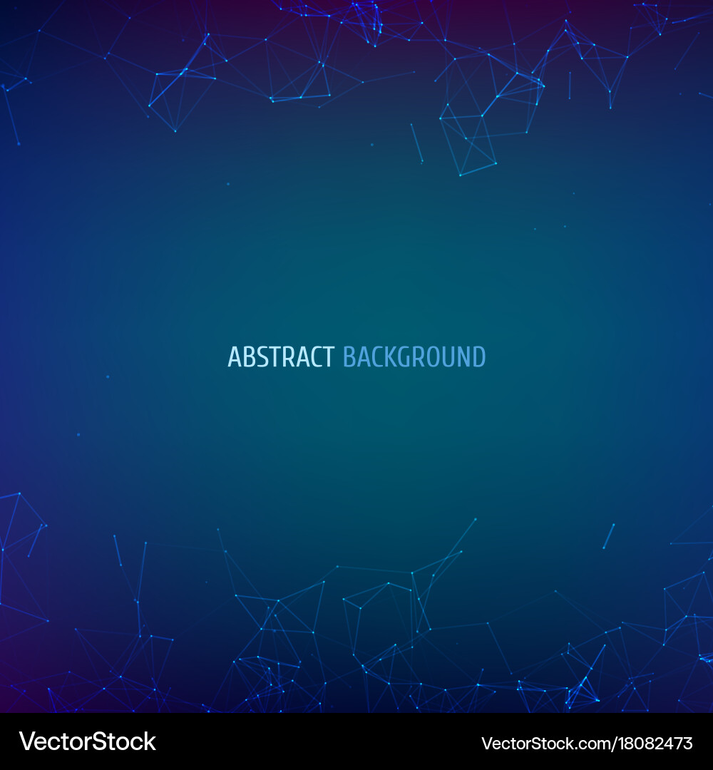 Abstract particles and lines vector image