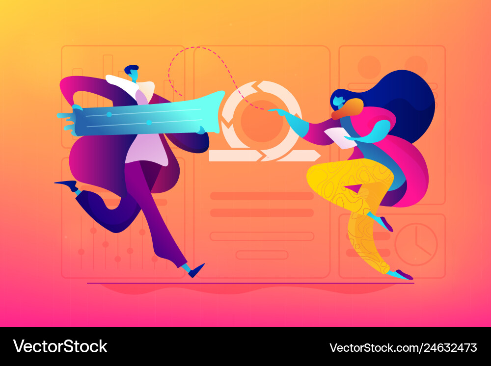 Agile project management concept Agile project management concept vector image