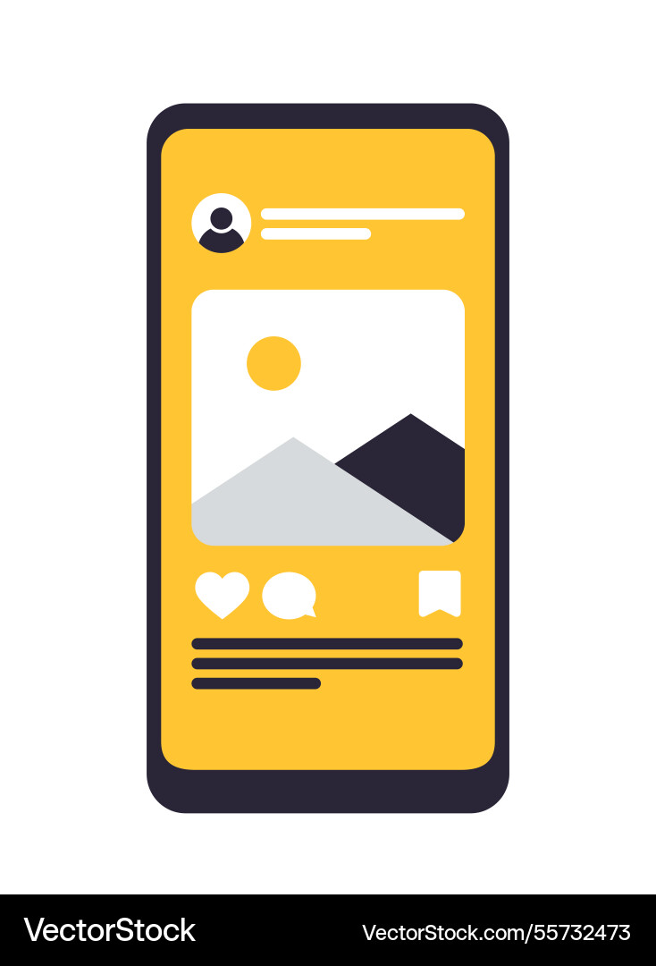 App interface template graphical user vector image