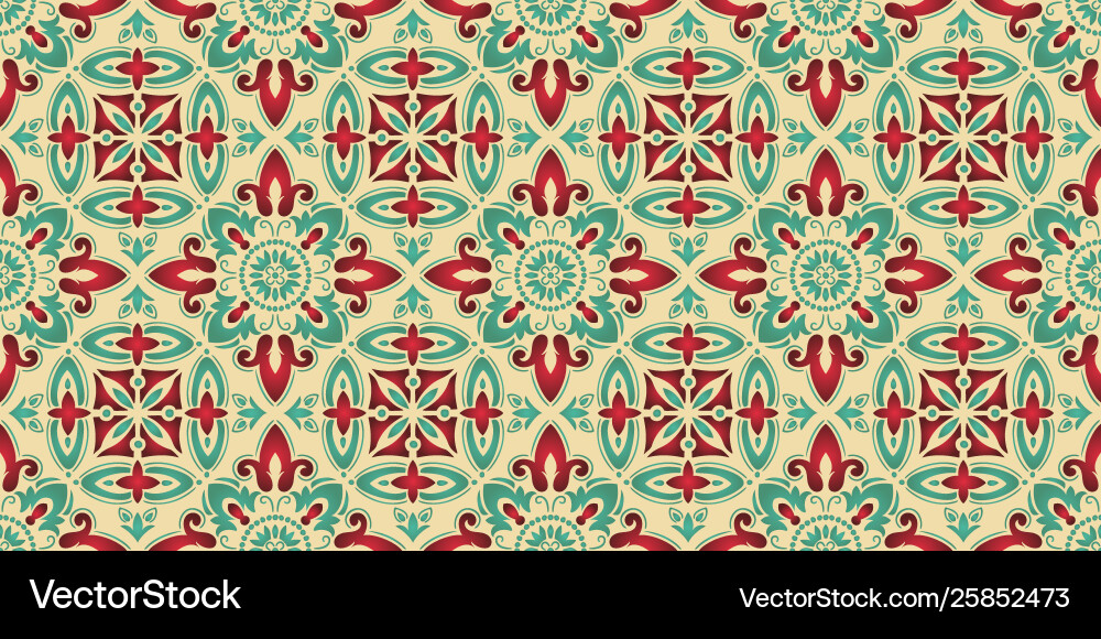 Damask seamless pattern background elegant Damask seamless pattern background elegant vector image
