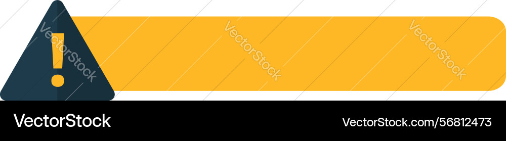 Exclamation mark attention sign clean text Vector Image