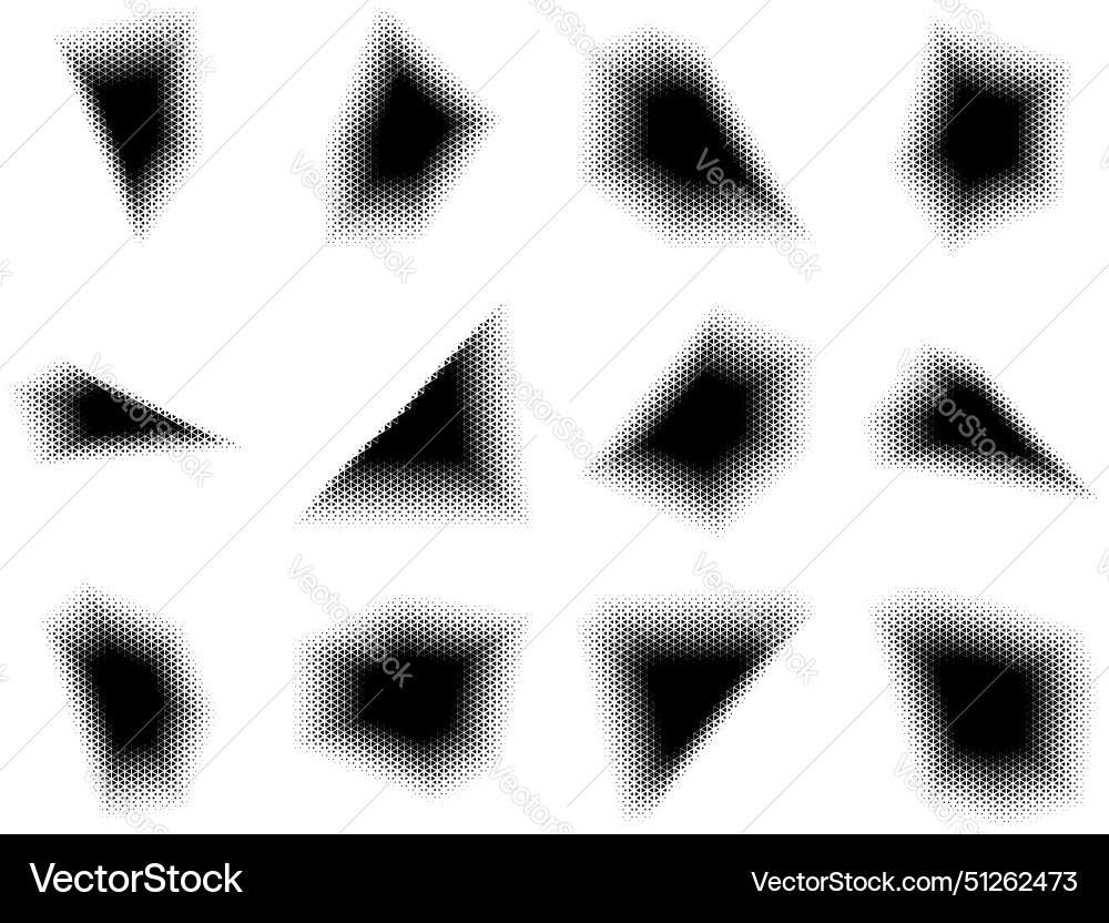 Halftone triangle pattern reprographic technique vector image
