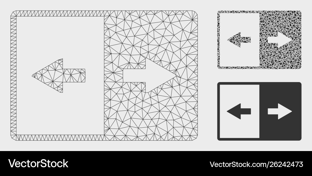 Invert mesh 2d model and triangle mosaic Invert mesh 2d model and triangle mosaic vector image