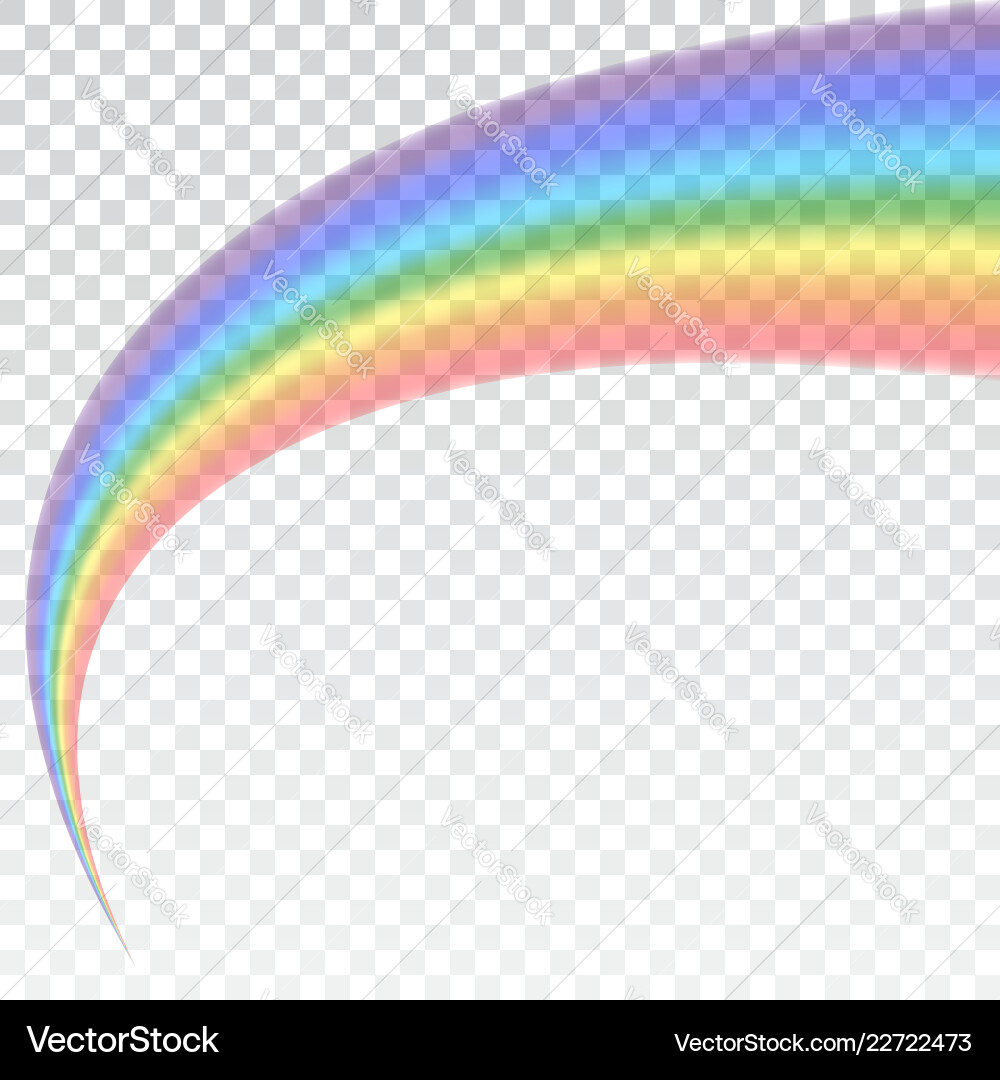 Rainbow icon shape arch realistic isolated Rainbow icon shape arch realistic isolated vector image