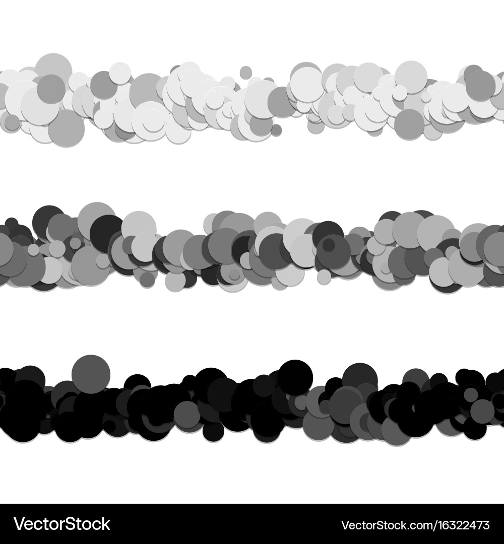 Repeatable chaotic dot pattern page dividing line vector image