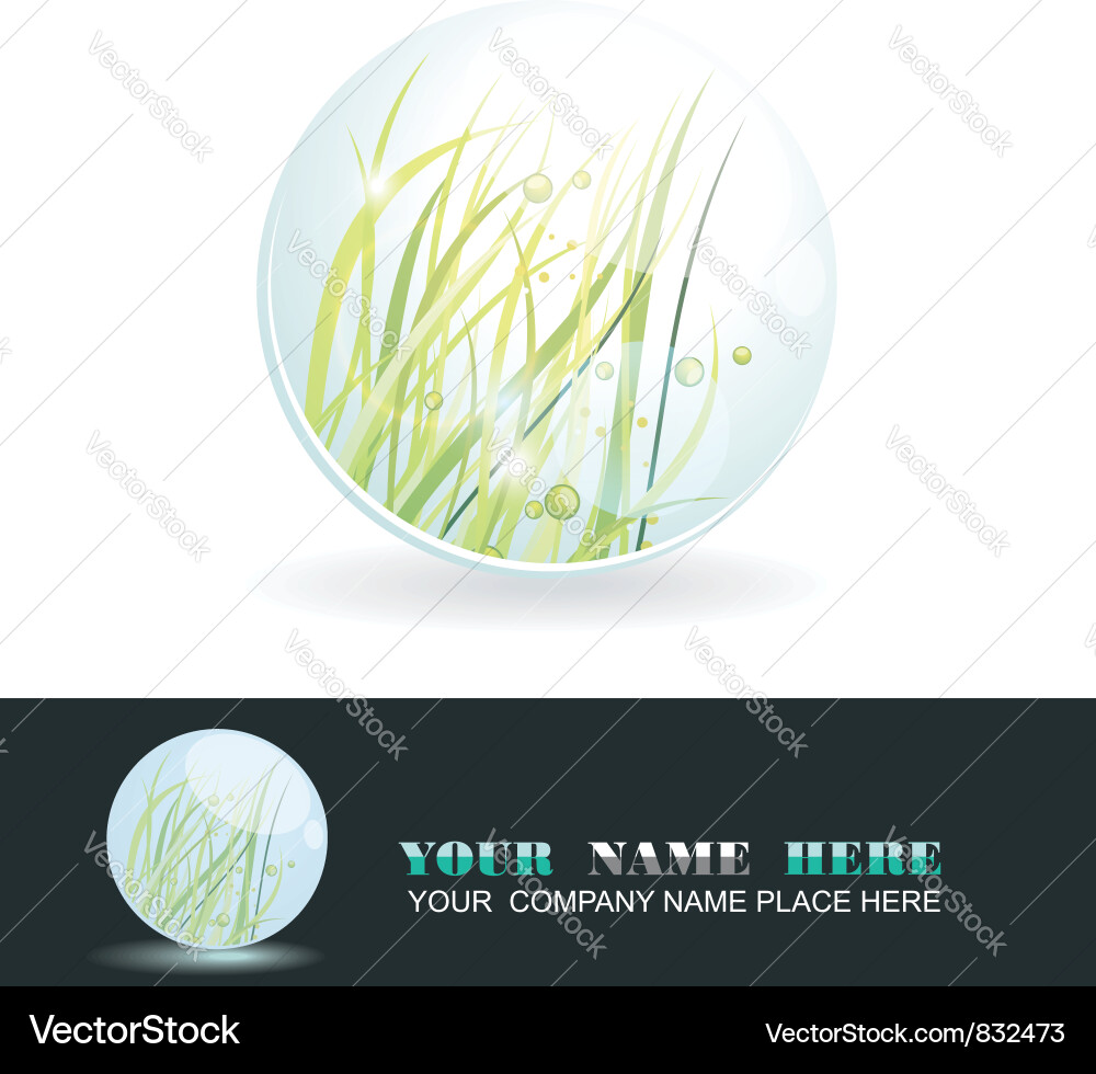 Sphere with spring inside shiny ball Vector Image