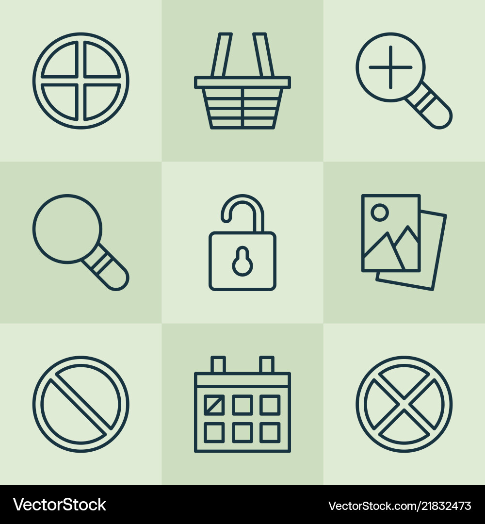 Web icons set with trading basket scenery image Web icons set with trading basket scenery image vector image