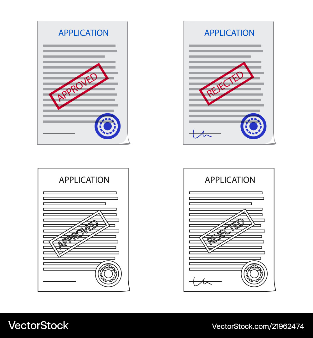 Design of form and document symbol set vector image