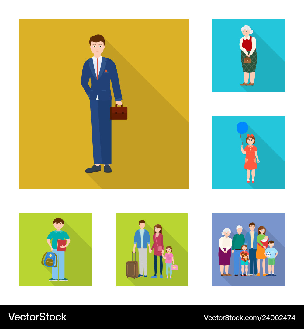 Design of generation and happy icon set Design of generation and happy icon set Vector Image