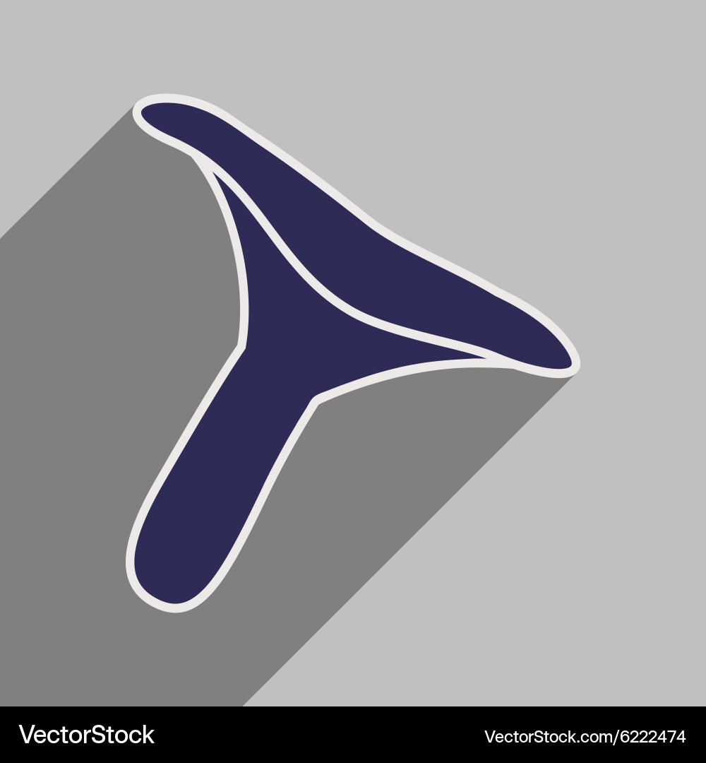 Flat with shadow icon and mobile application vector image