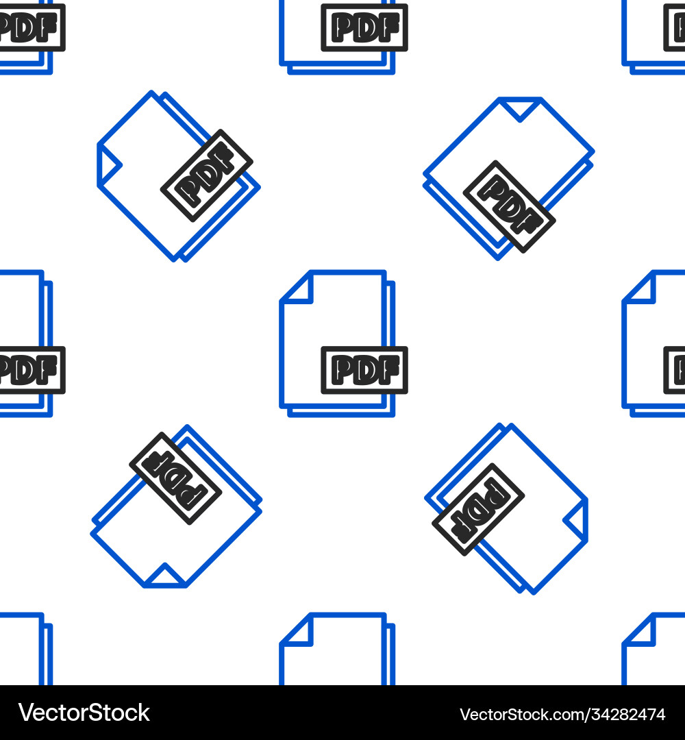 Line pdf file document download button icon Line pdf file document download button icon vector image