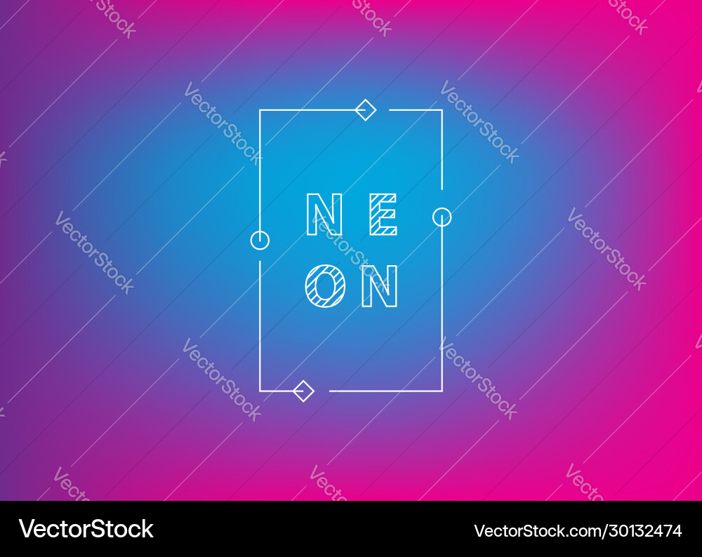 Neon gradient ui ux background trendy web color Neon gradient ui ux background trendy web color vector image