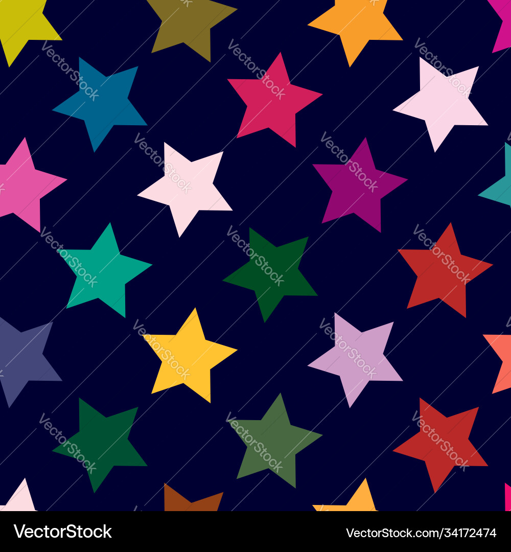 Repeatable star background pattern seamless Repeatable star background pattern seamless vector image