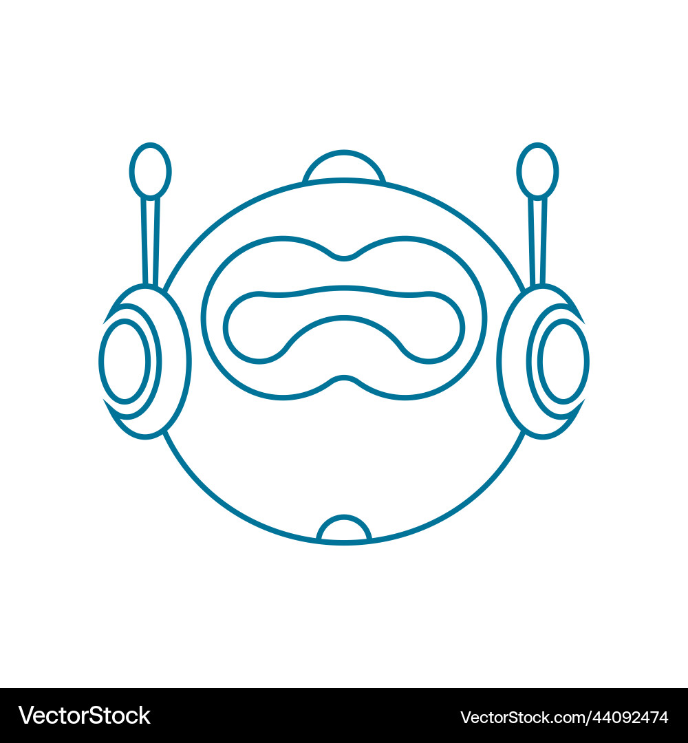 Robot Icon - KI-Assistent Vektorbild