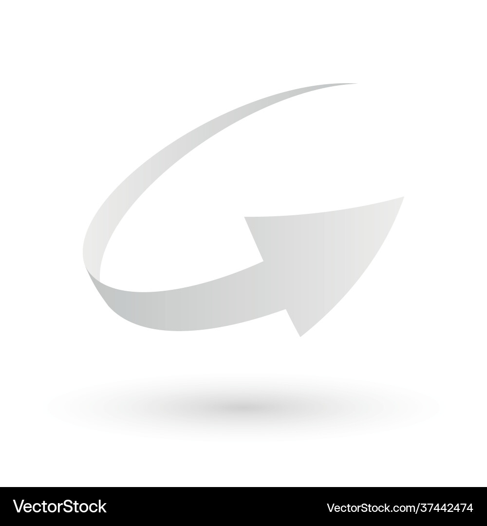 Simple loop circle arrow icon Simple loop circle arrow icon vector image