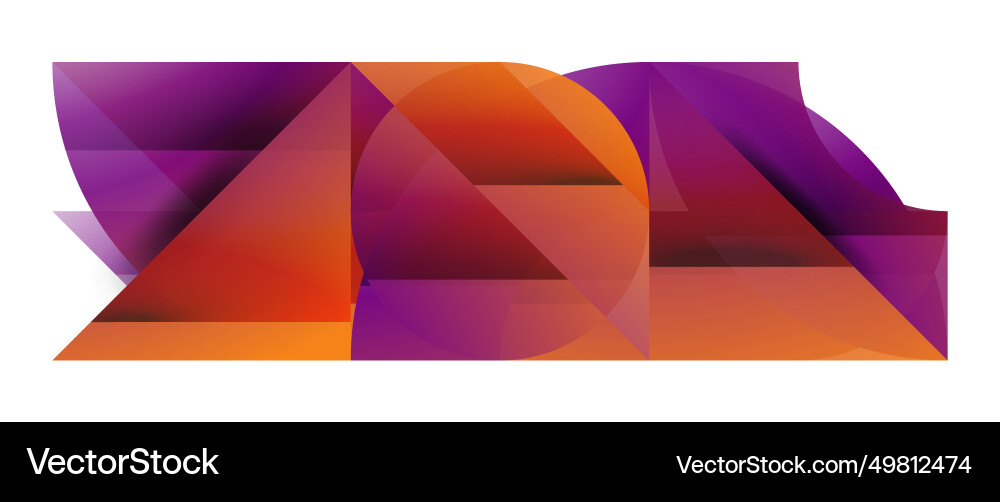Triangular Harmony - Abstract Geometry Vector Image