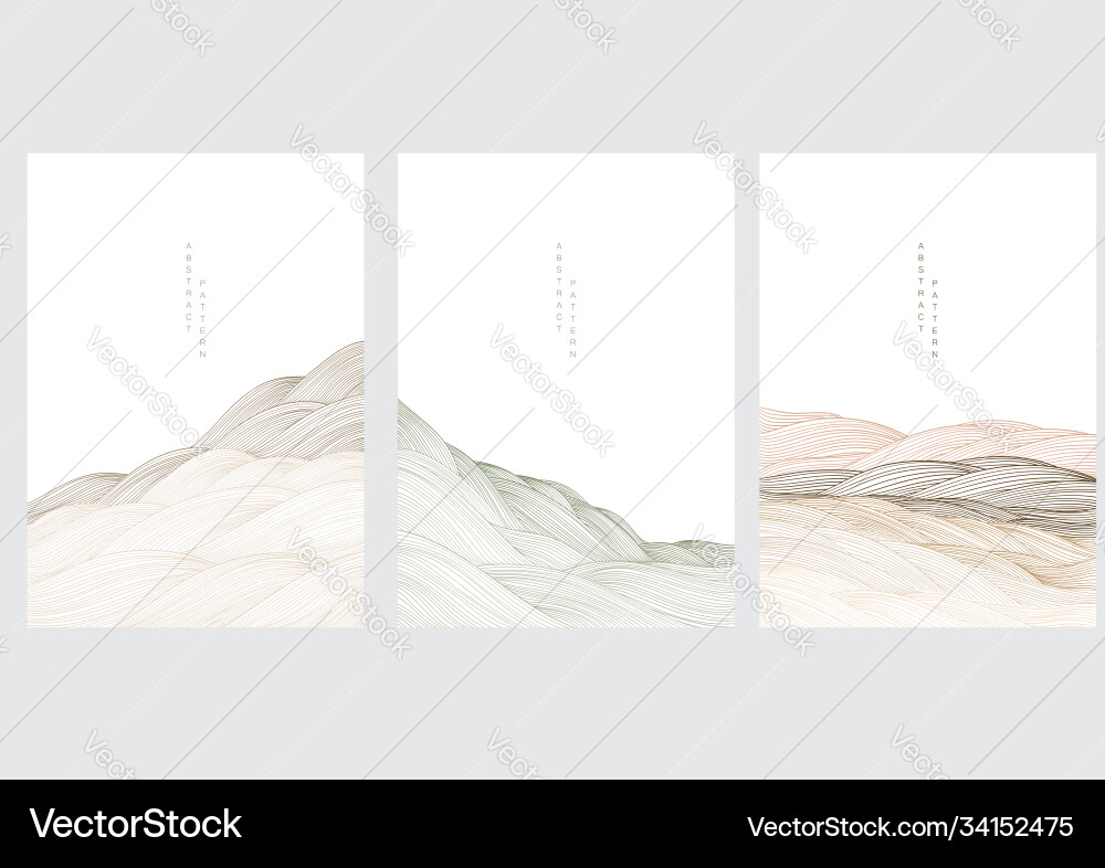 Abstract landscape background with line pattern Abstract landscape background with line pattern vector image
