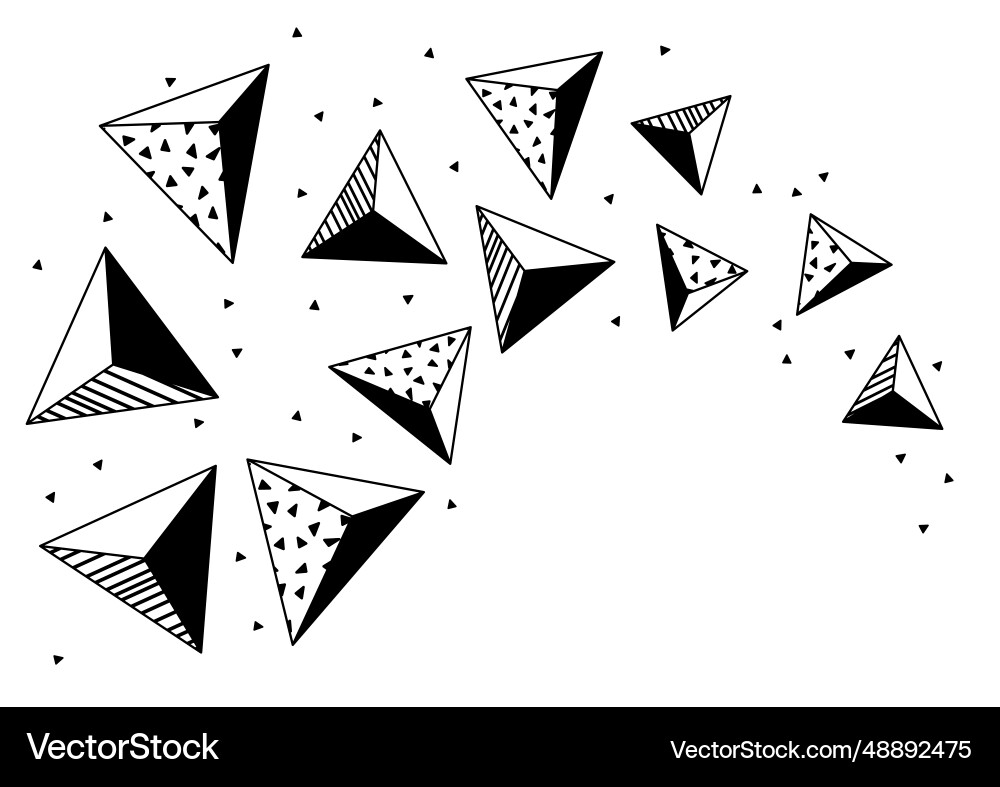 Background with origami figures abstract Background with origami figures abstract vector image