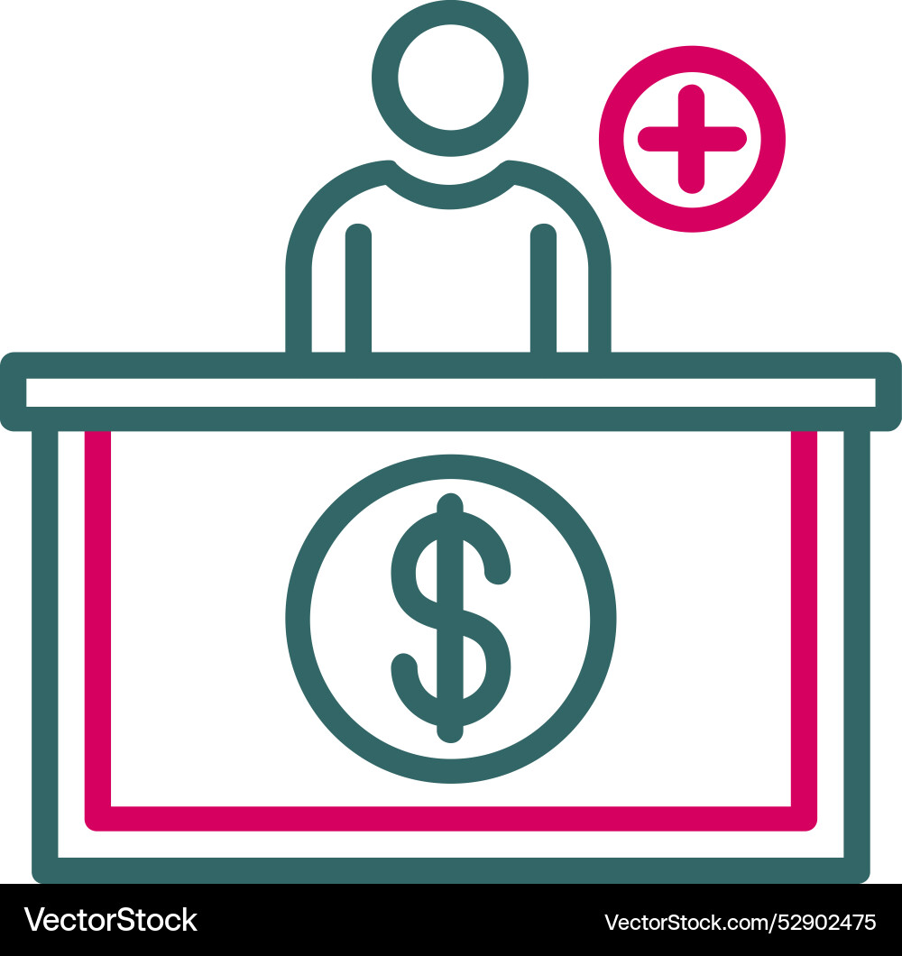 Deposit counter icon design Vector Image