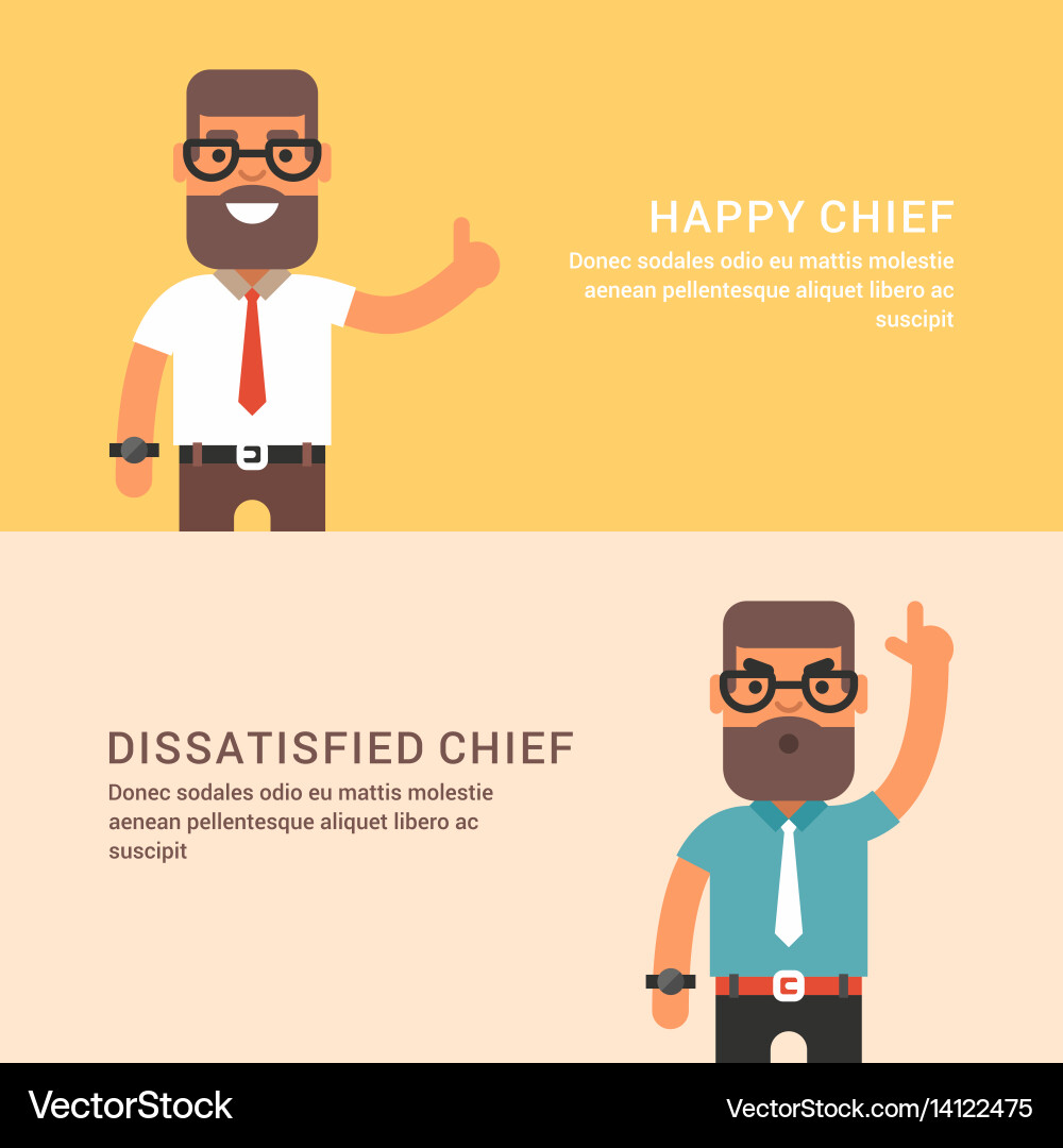Expressions and emotions two horizontal web Vector Image