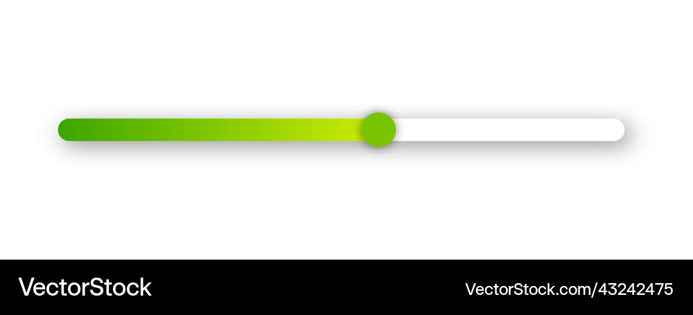 Horizontal scrollbar Horizontal scrollbar vector image