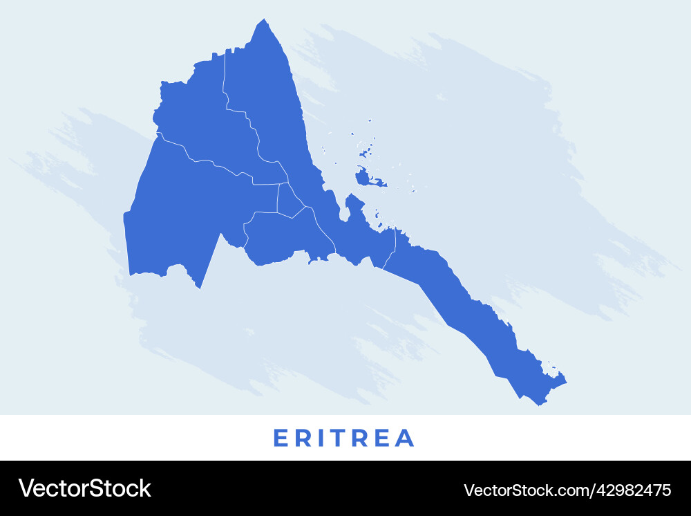 National map of eritrea National map of eritrea vector image