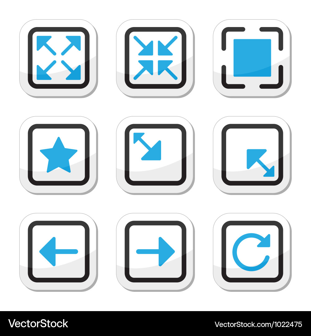 Web page screen size icons set vector image