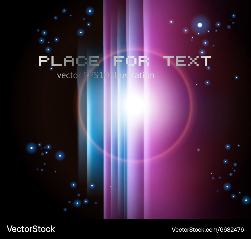 Abstract design with neon lines Vector Image