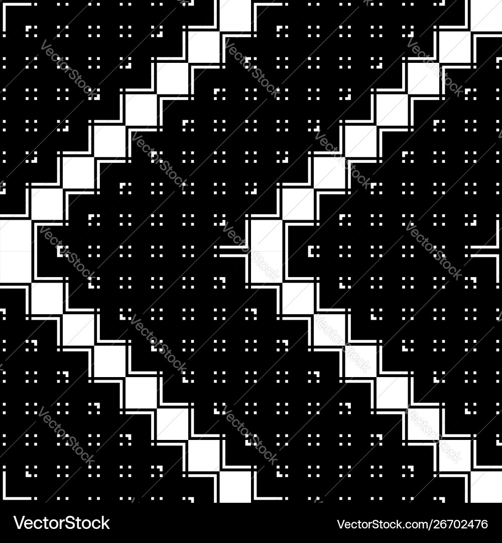 Design seamless monochrome geometric pattern Design seamless monochrome geometric pattern vector image