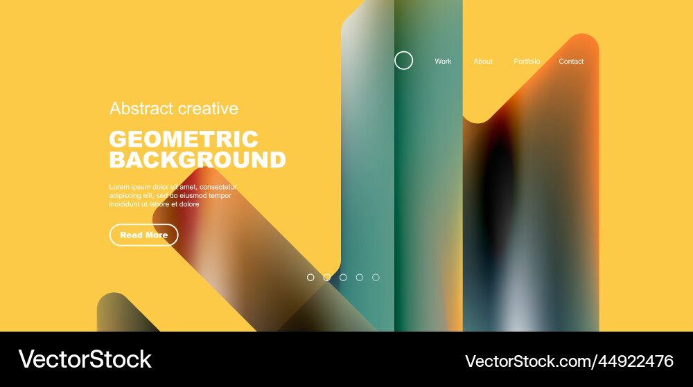 Fluid gradient triangles landing page background Fluid gradient triangles landing page background vector image