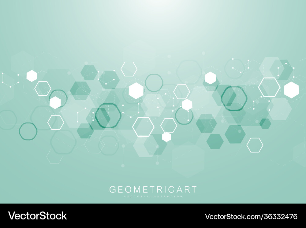 Hexagonal abstract background big data Hexagonal abstract background big data vector image