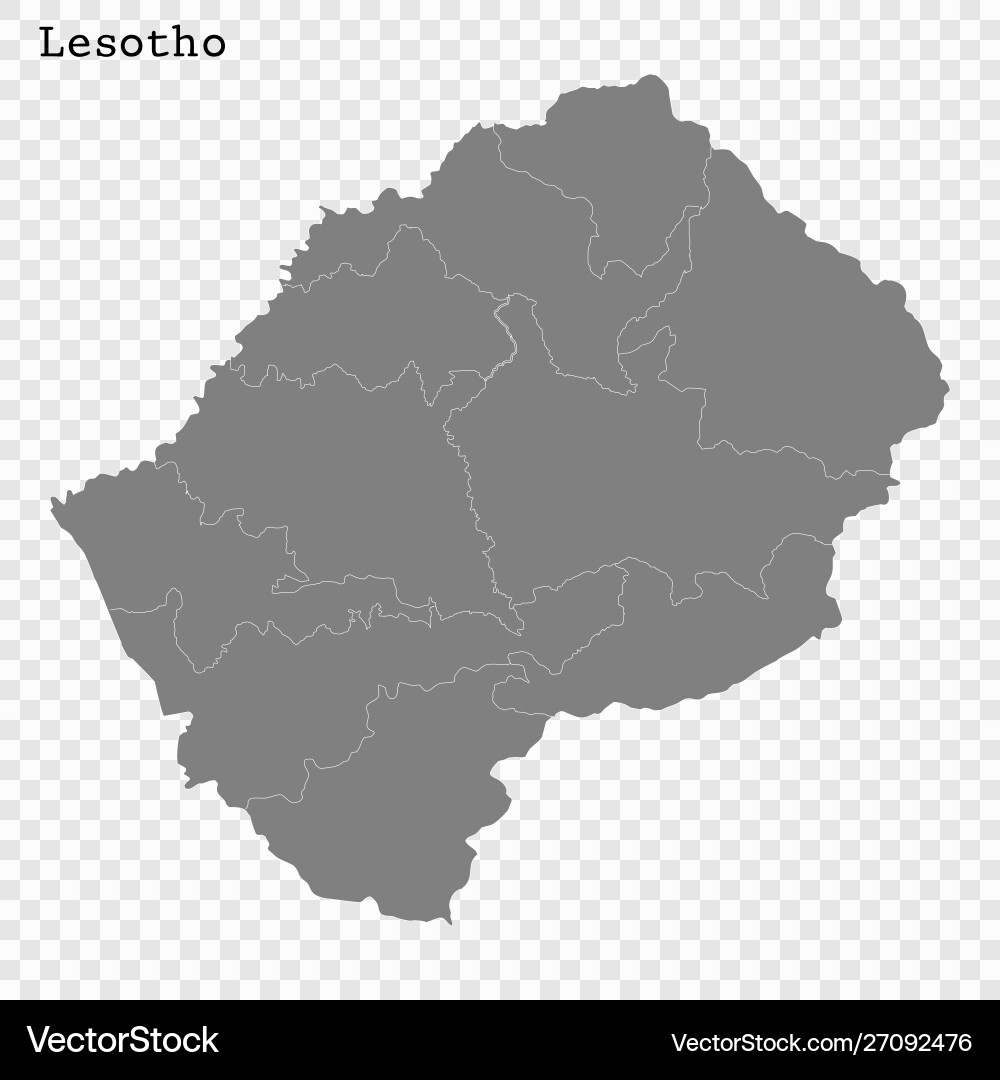 High quality map with borders High quality map with borders vector image