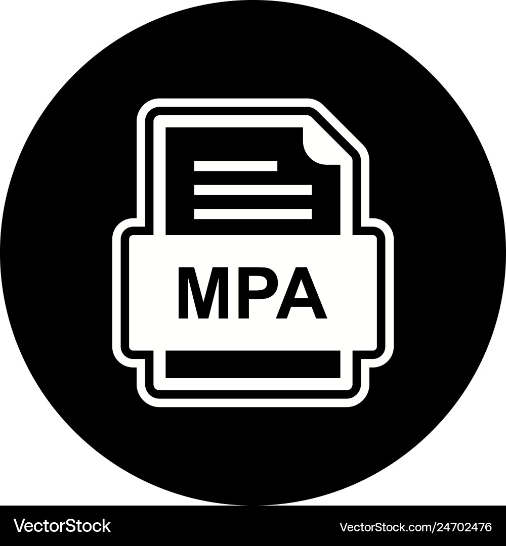 Mpa file document icon Vector Image