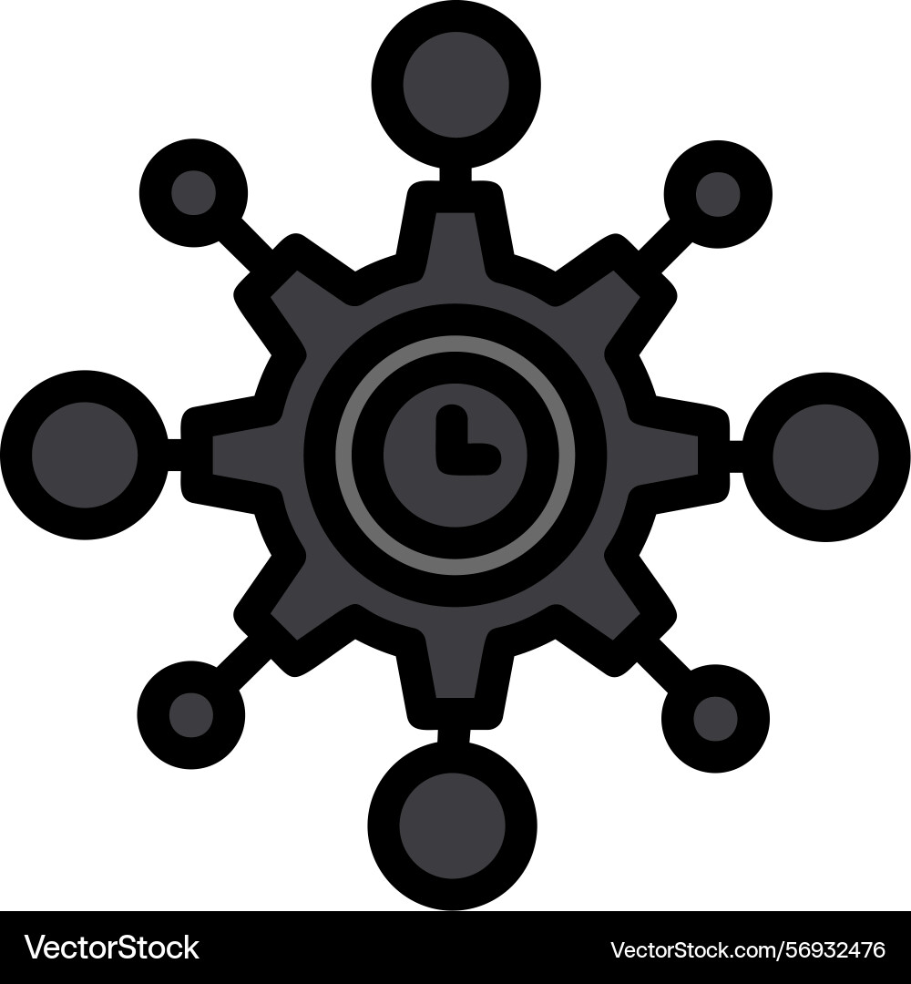 Omnichannel support line filled style icon design Vector Image