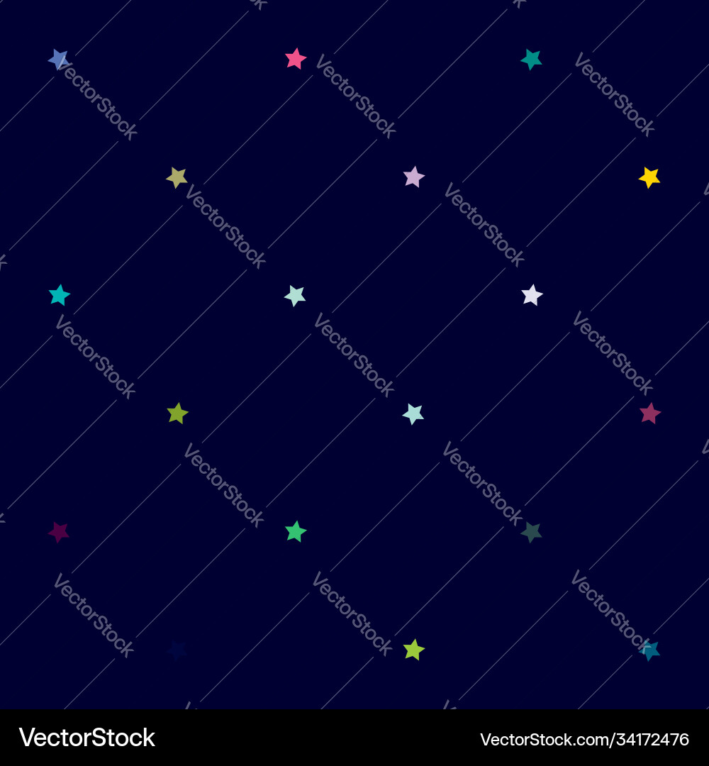 Repeatable star background pattern seamless Vector Image