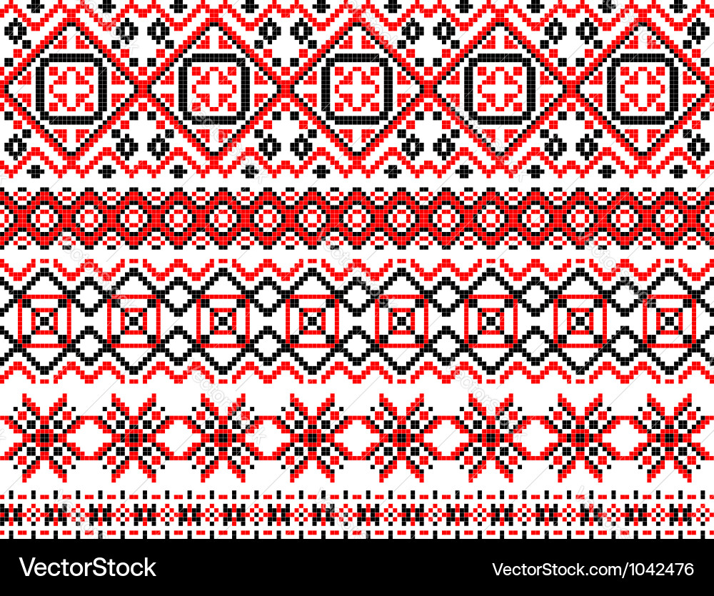 Retro Ethnic Ornament Pattern vector image