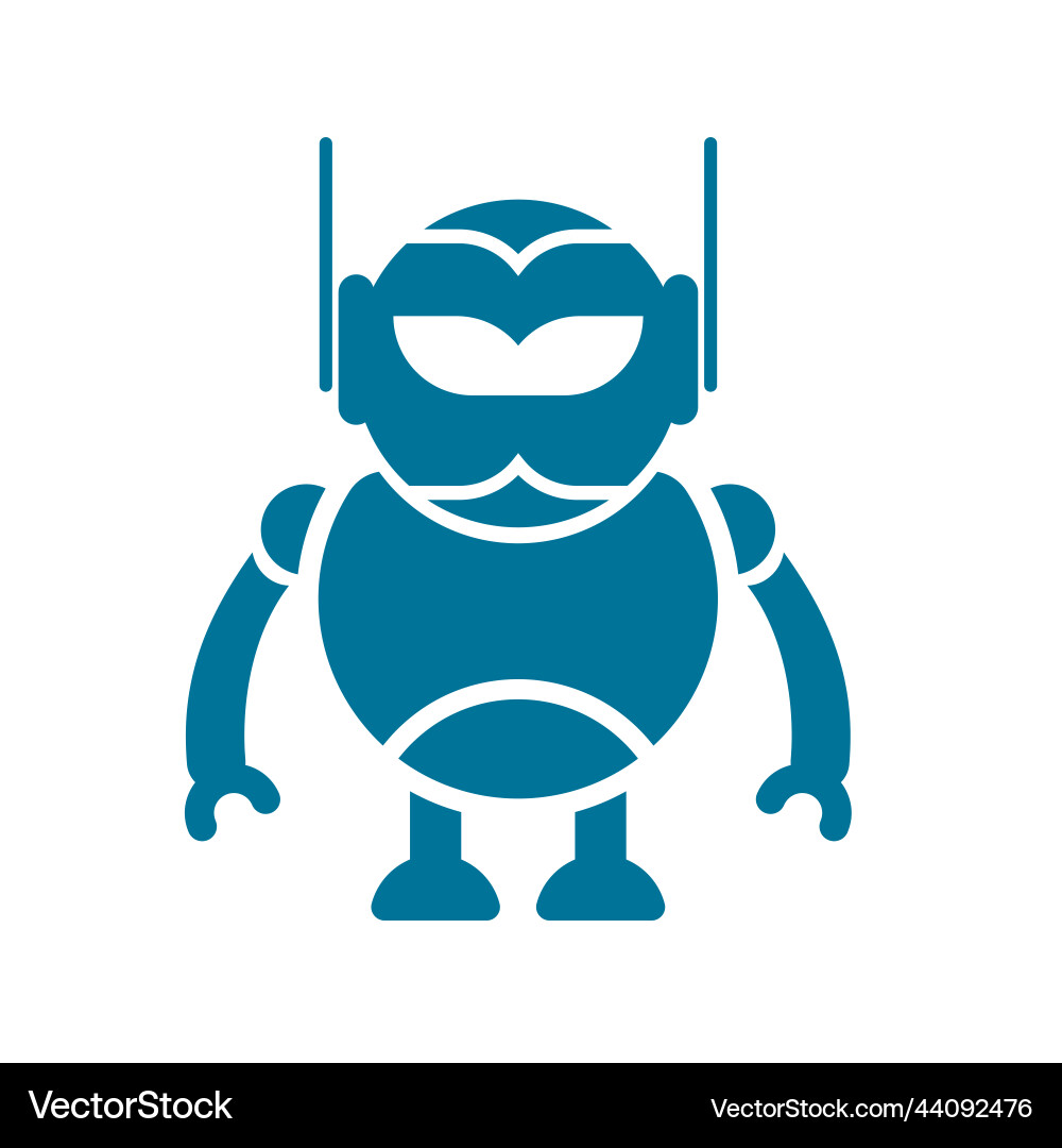 Robot Icon - AI Assistant vector image
