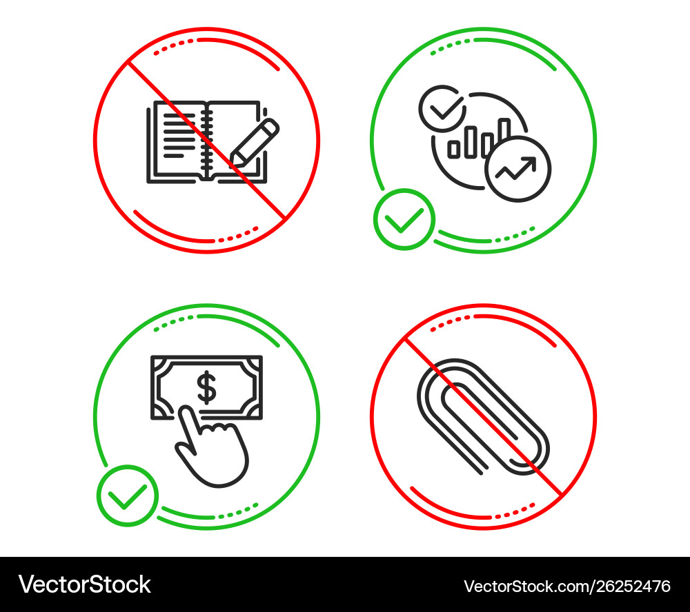 Statistics payment click and feedback icons set Statistics payment click and feedback icons set vector image