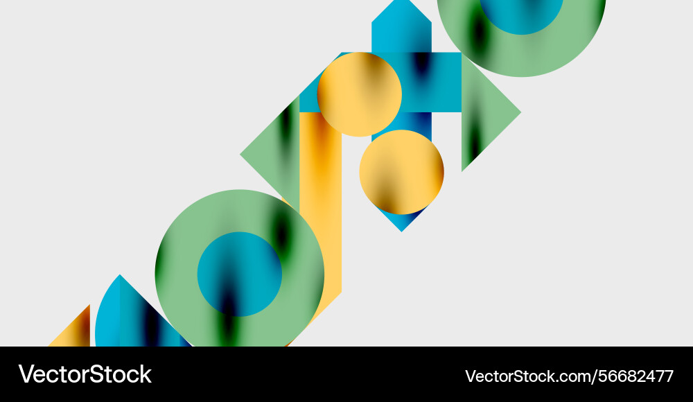 Abstract geometric shapes overlap creating Abstract geometric shapes overlap creating vector image