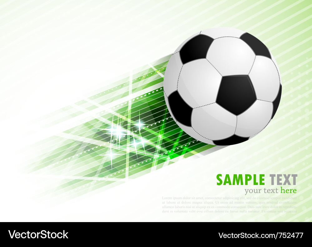 Background with ball vector image